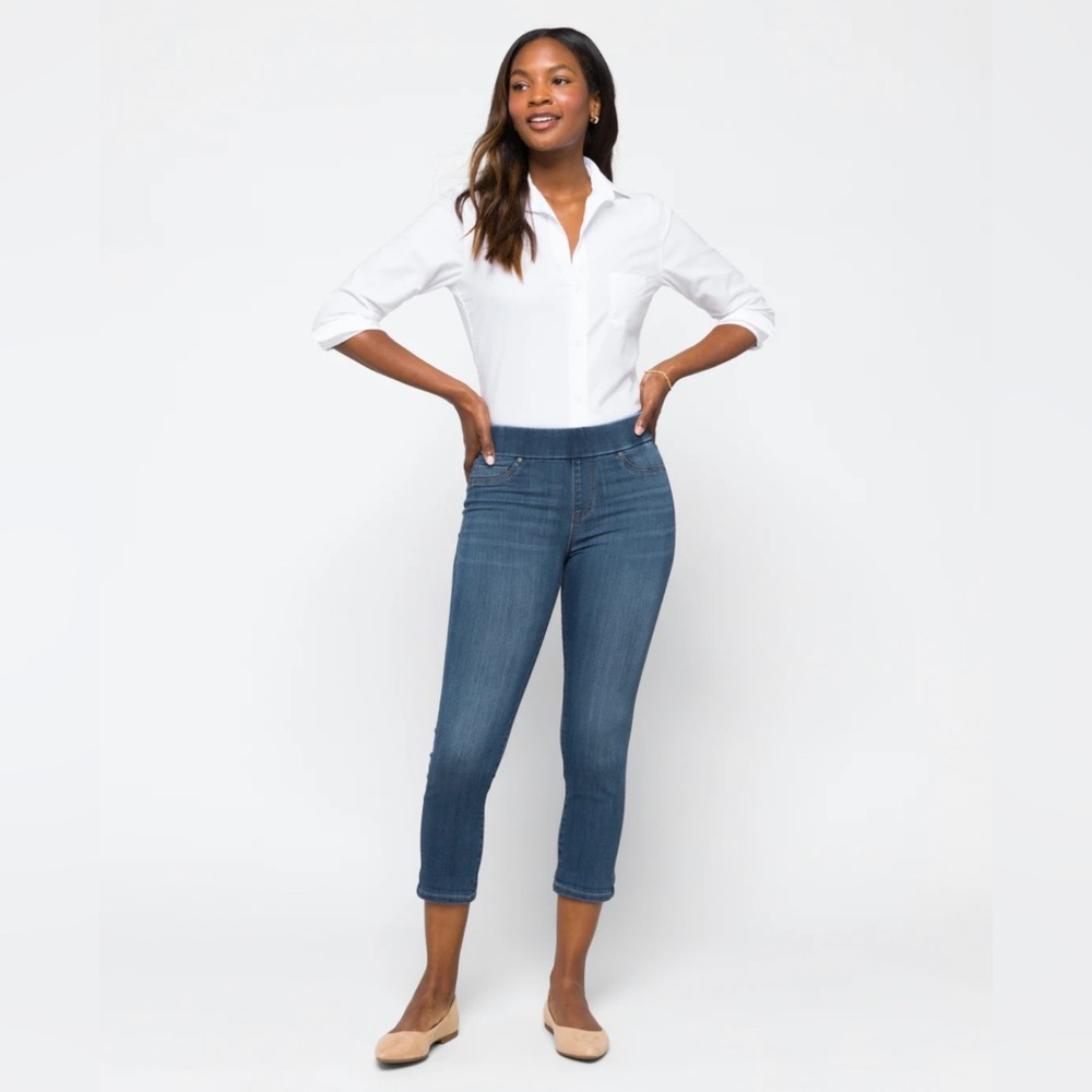 Liverpool Mirabella Capri Skinny Jean in Indigo, Size 6/28